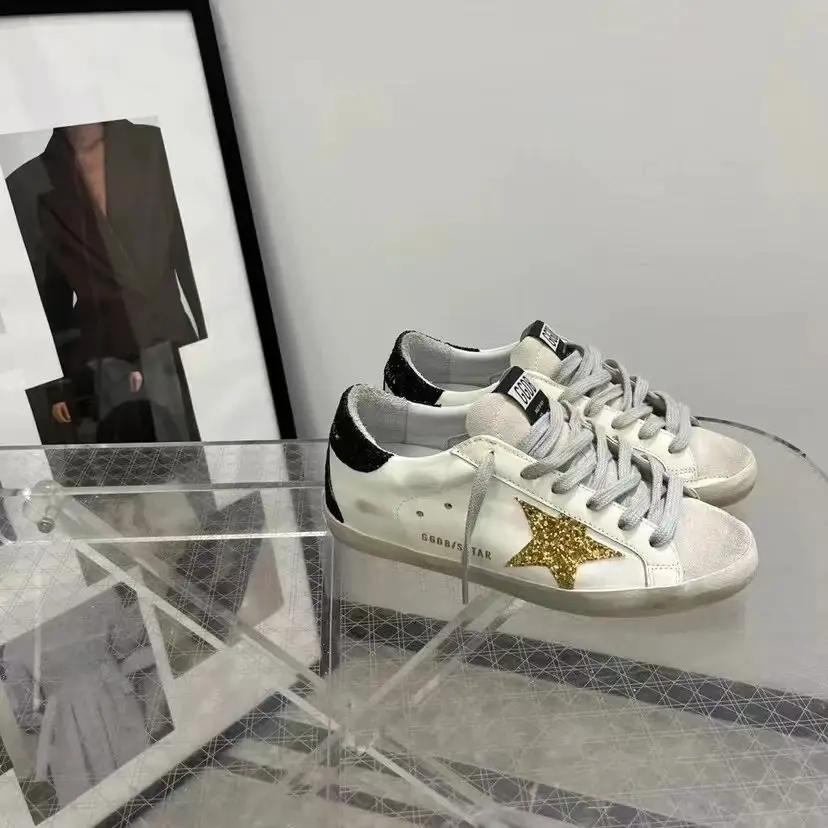 GG do old stars dirty shoes women 2025 classic hundred men board shoes within the high dirty dirty cowhide white shoes