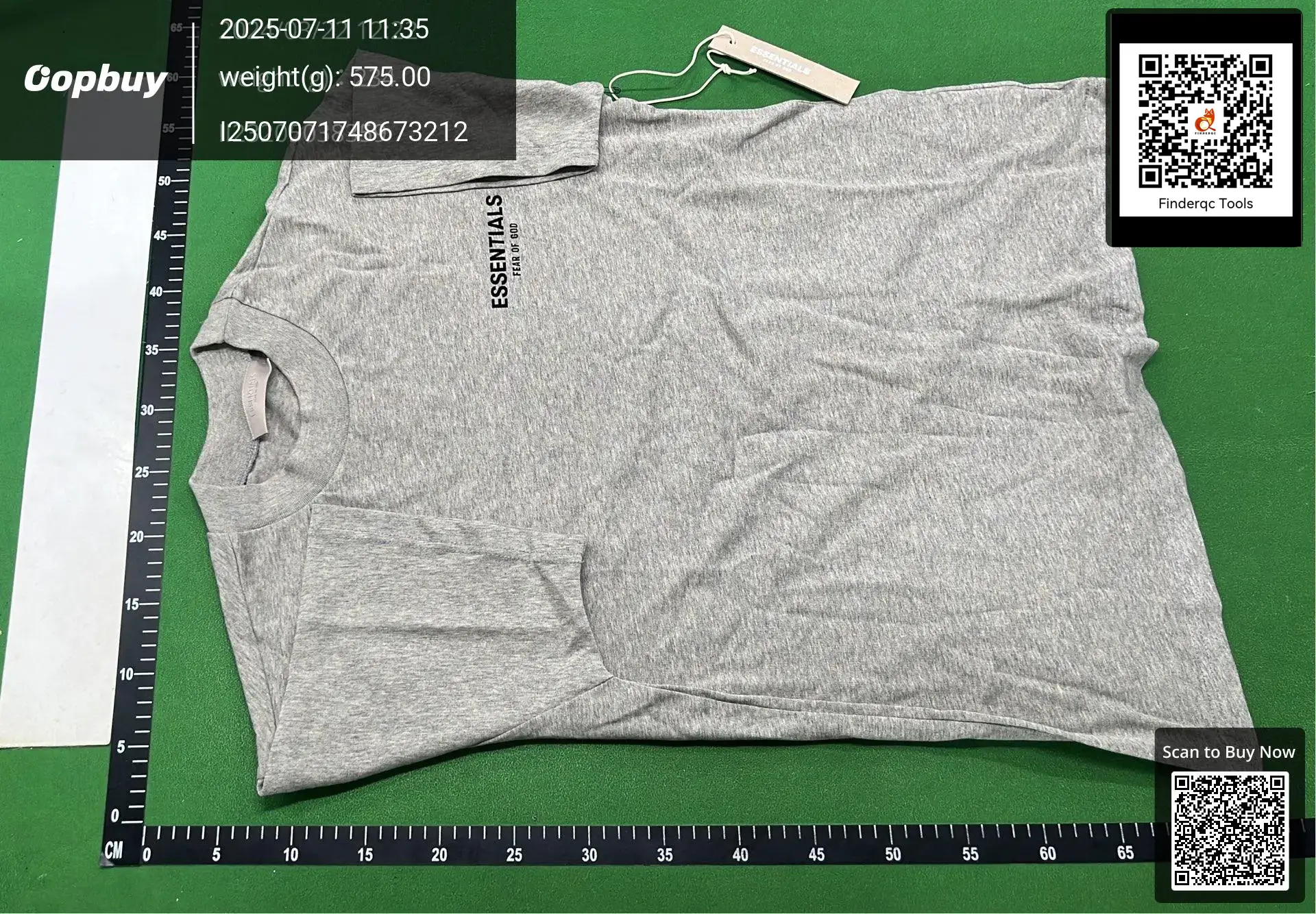 Fear of God Essentials T-shirt Grey