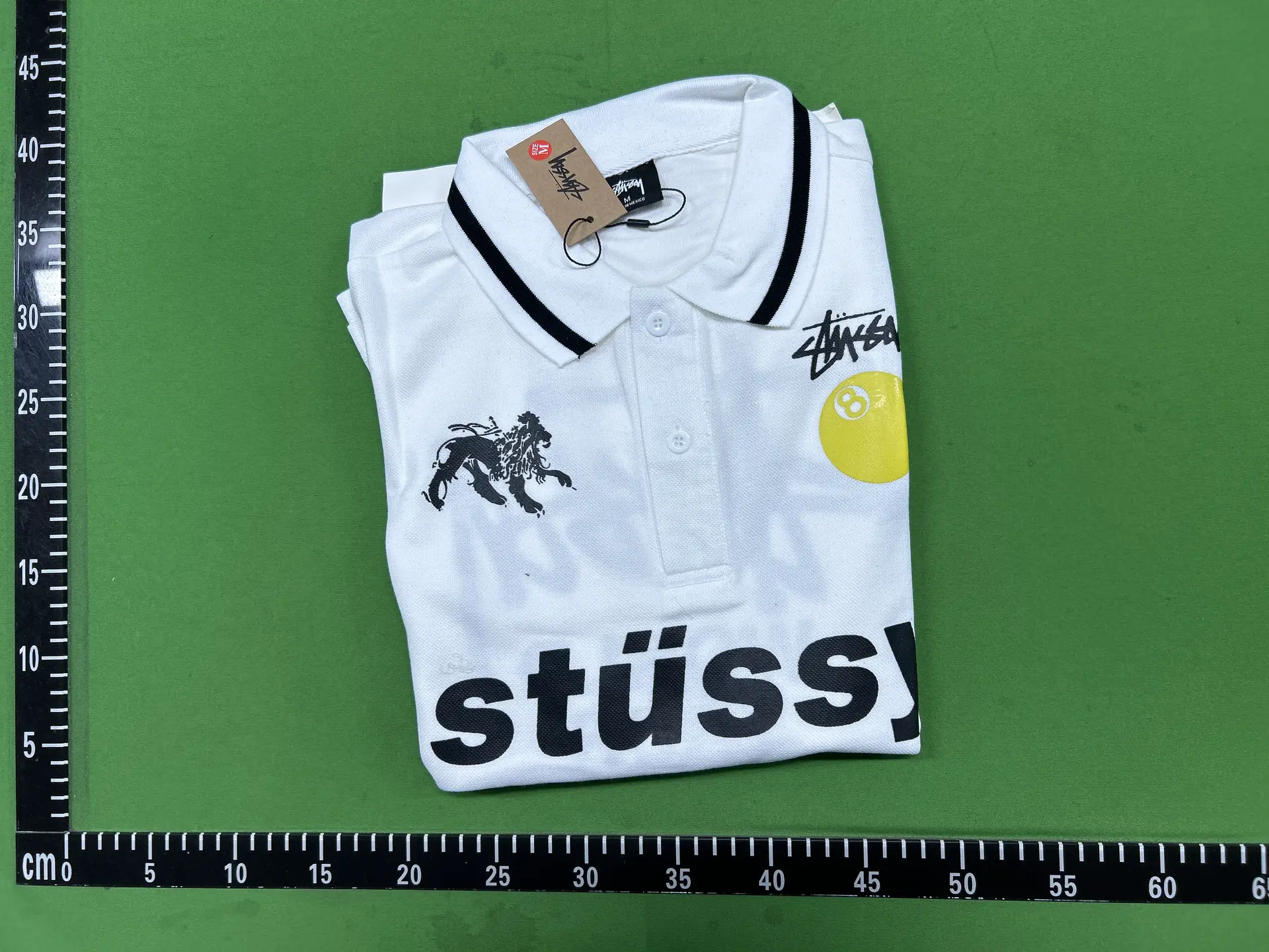 Stussy White Polo Shirt