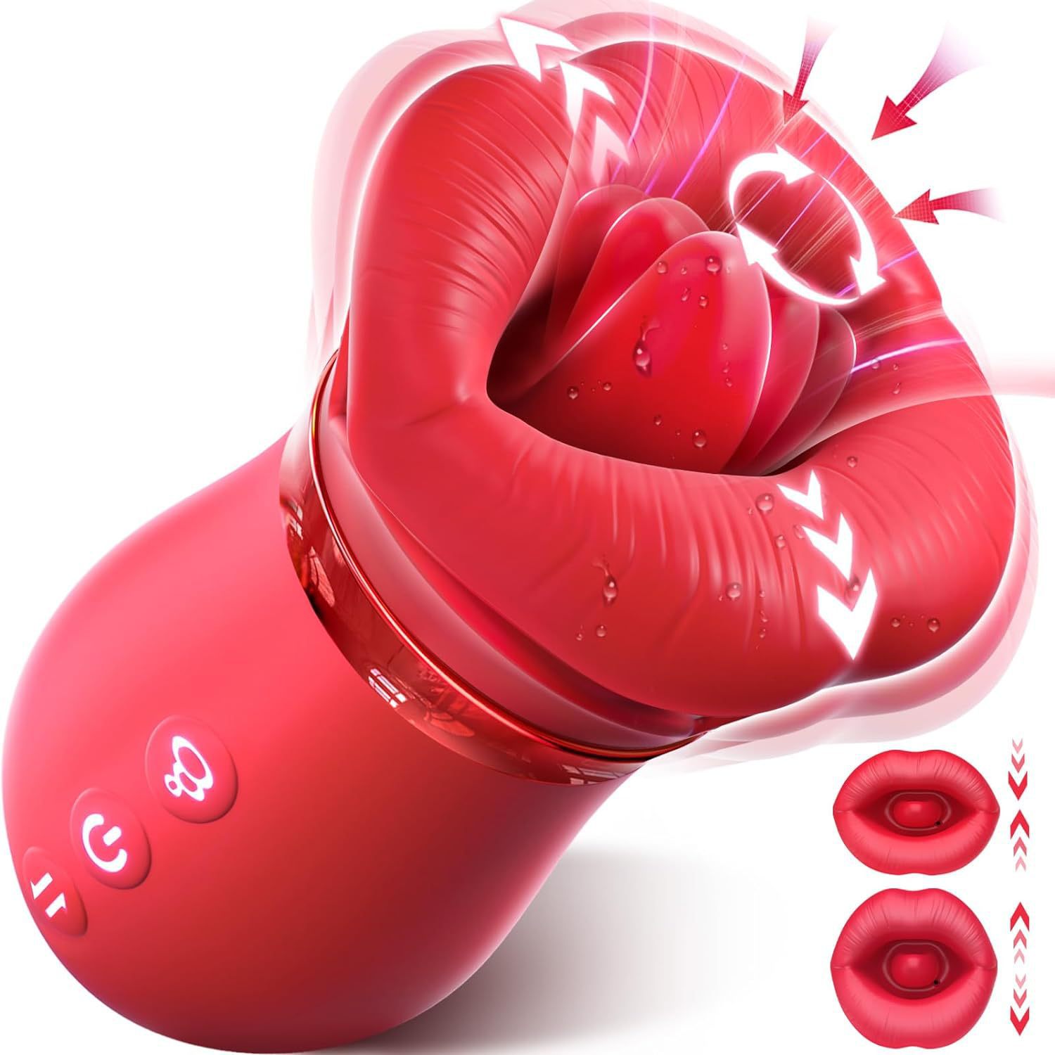 New Foreign Trade Product: Red Lips, Big Mouth, Female Tongue Licking, Sucking, Vibrating, Teasing, and Masturbating Adult Products in Stock