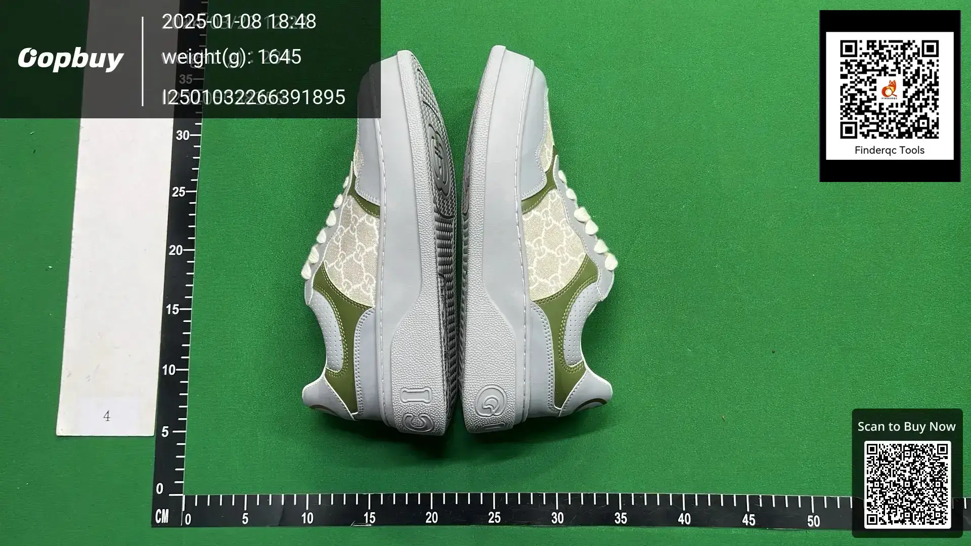 Gucci GG Supreme sneakers beige green