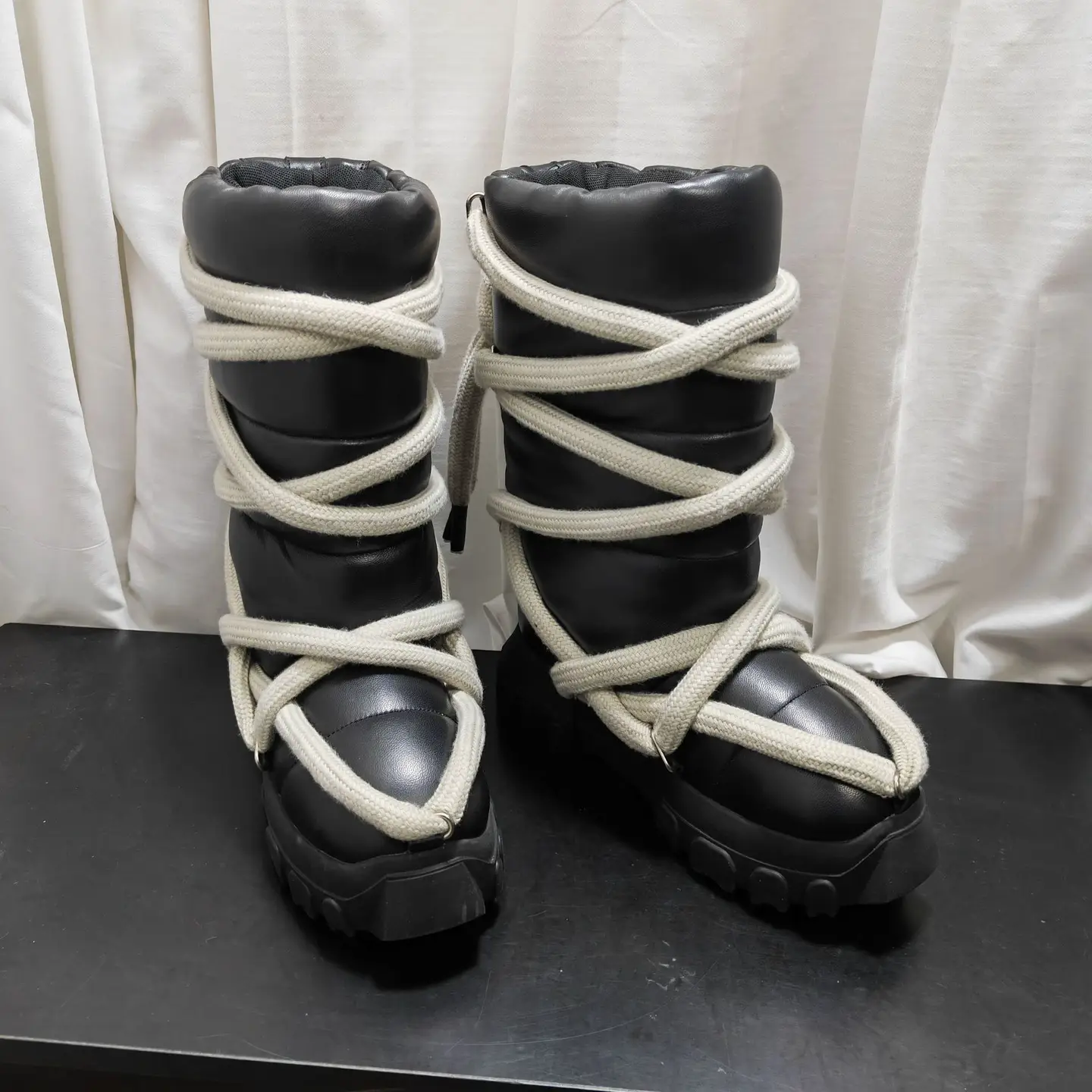 2025 New ro Winter Warm Snow Boots Thick Sole Increased Men's Thickened Chubby Dun Ski Shoes Foreign Trade Men's Shoes