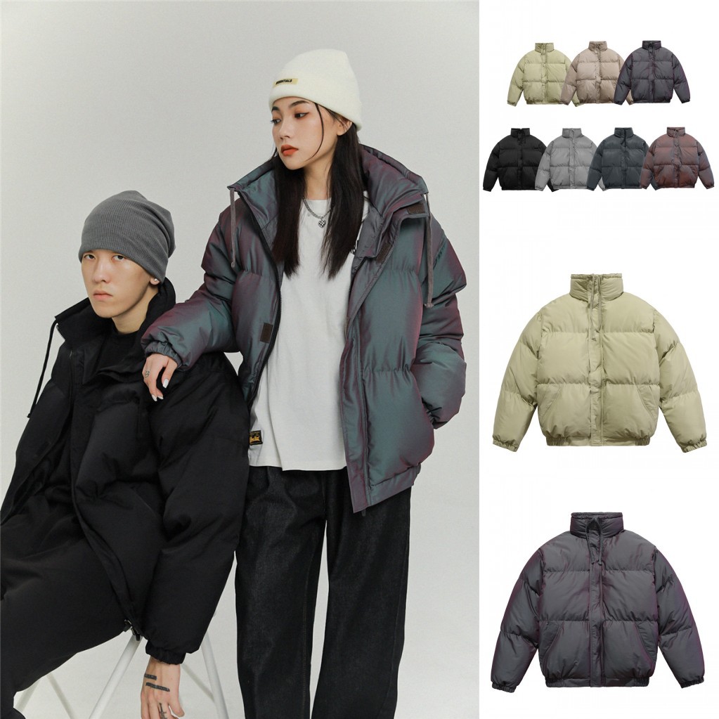 The double thread ESSENTIALS colorful cotton-padded jacket coat men's and women's cotton-padded jacket cotton-padded jacket bread clothing