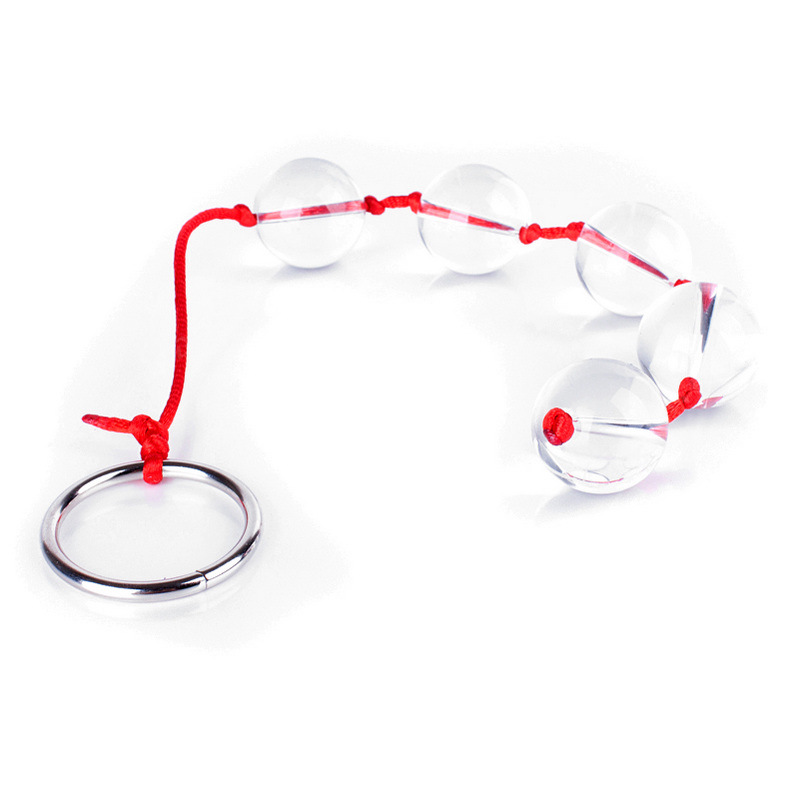 Adult sex toys men's G-spot female masturbation device anal crystal glass bead anal expander anal plug