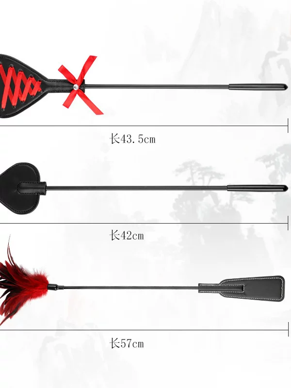 Horsewhip, Feather Whip, Practice Tool, Leather Whip, Silk Whip, Satin Whip
