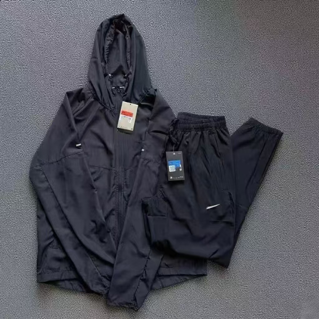 Spring and Autumn New Men's and Women's Sports Running Jackets Woven Quick-Drying Sports Running Ultra-Light Casual Training Track and Field Suits