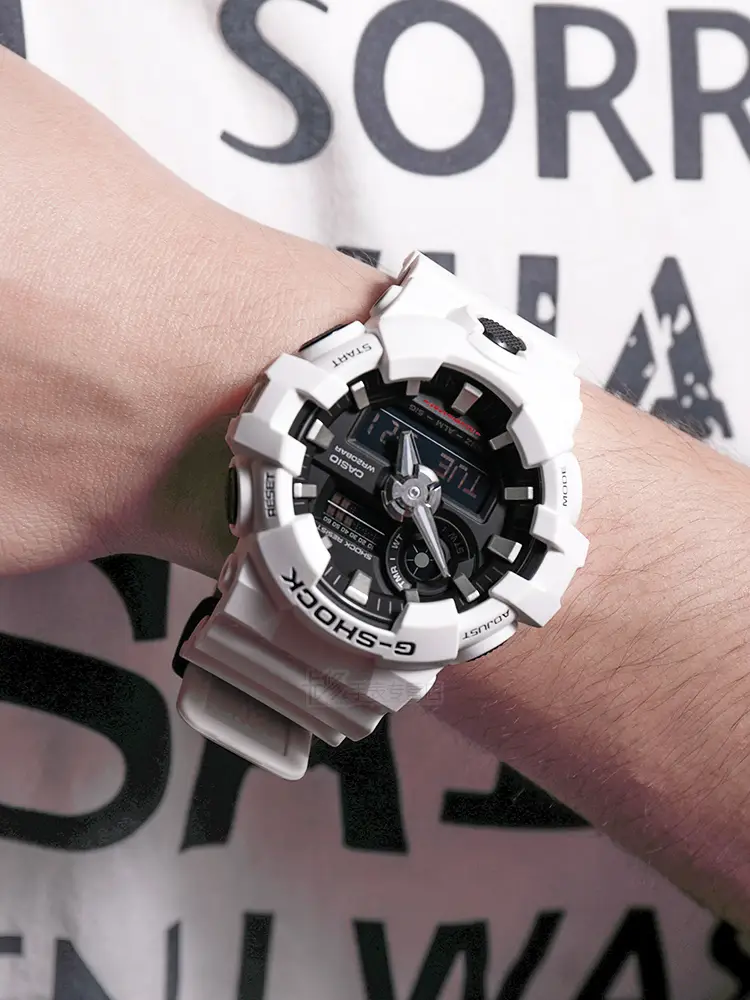 Casio Watch Men's 2023 Limited Edition Gshock White Samurai White Tiger Iron Man Panda Student Ga-700-7A