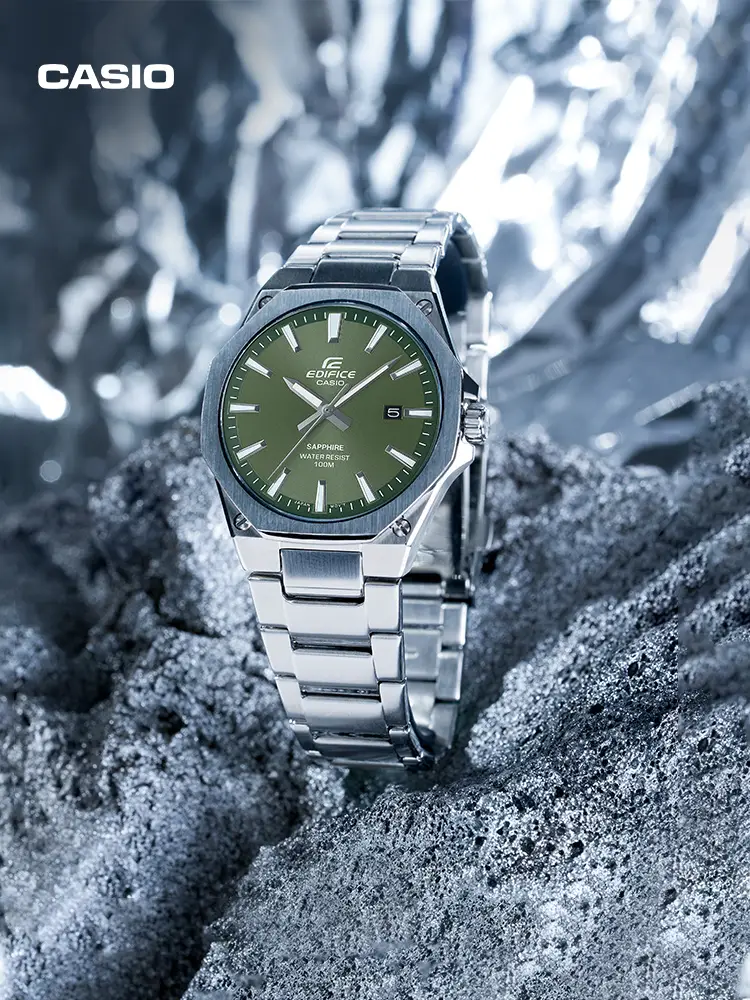 Casio Flagship Store Efr-S108 Thin and Light Trendy Business Student Watch Men's Casio Official Edifice