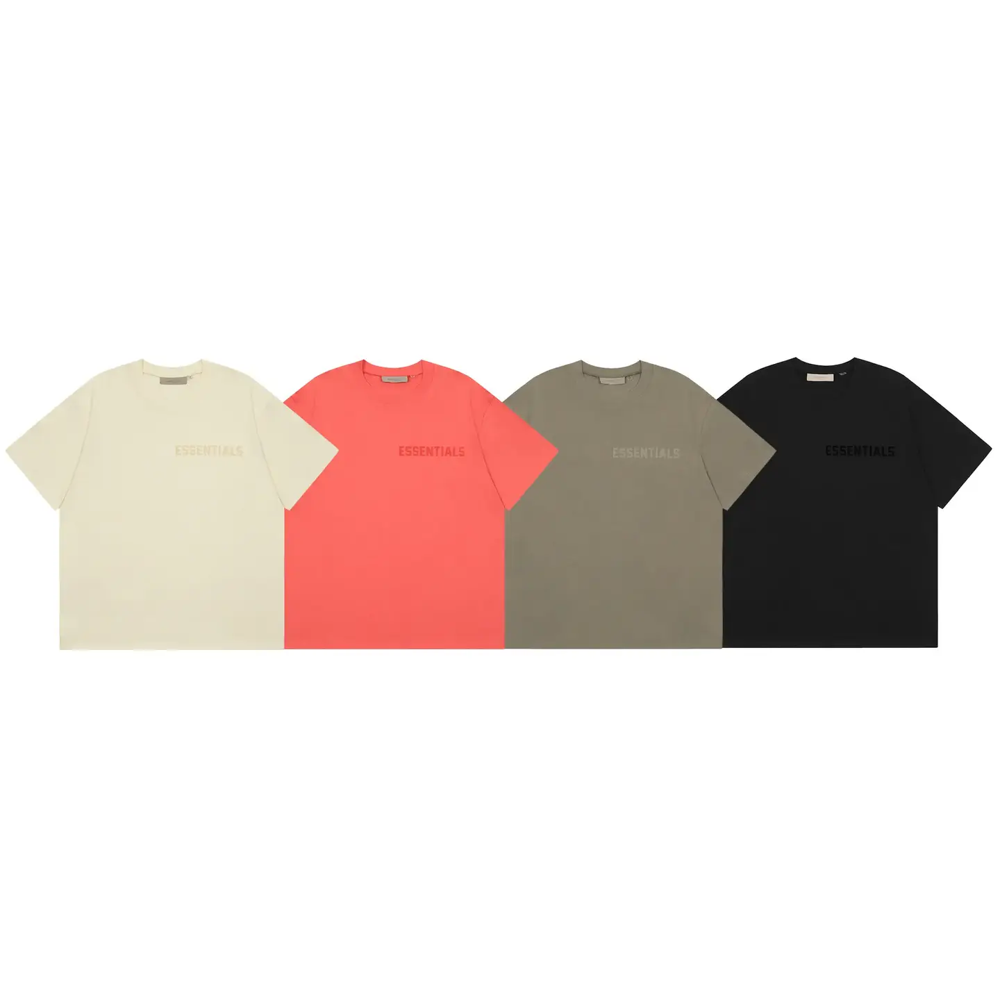 Fog2023 New Style Multi-Thread Essentials Loose Fit Plus Size Thin High Street Letter Unisex Summer T-Shirt