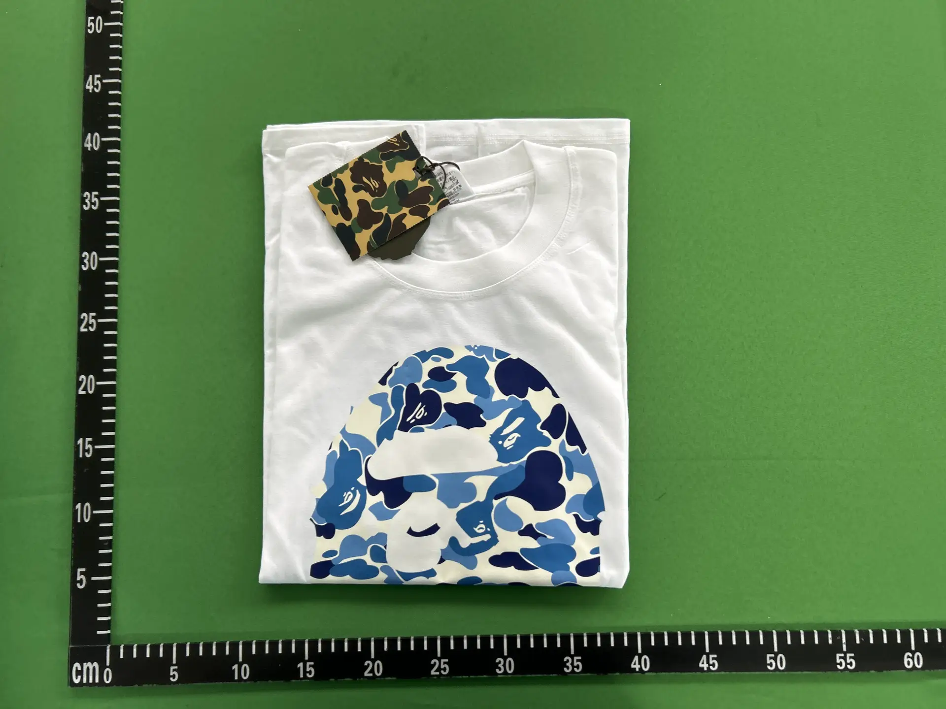 A Bathing Ape White Camo Logo T-Shirt