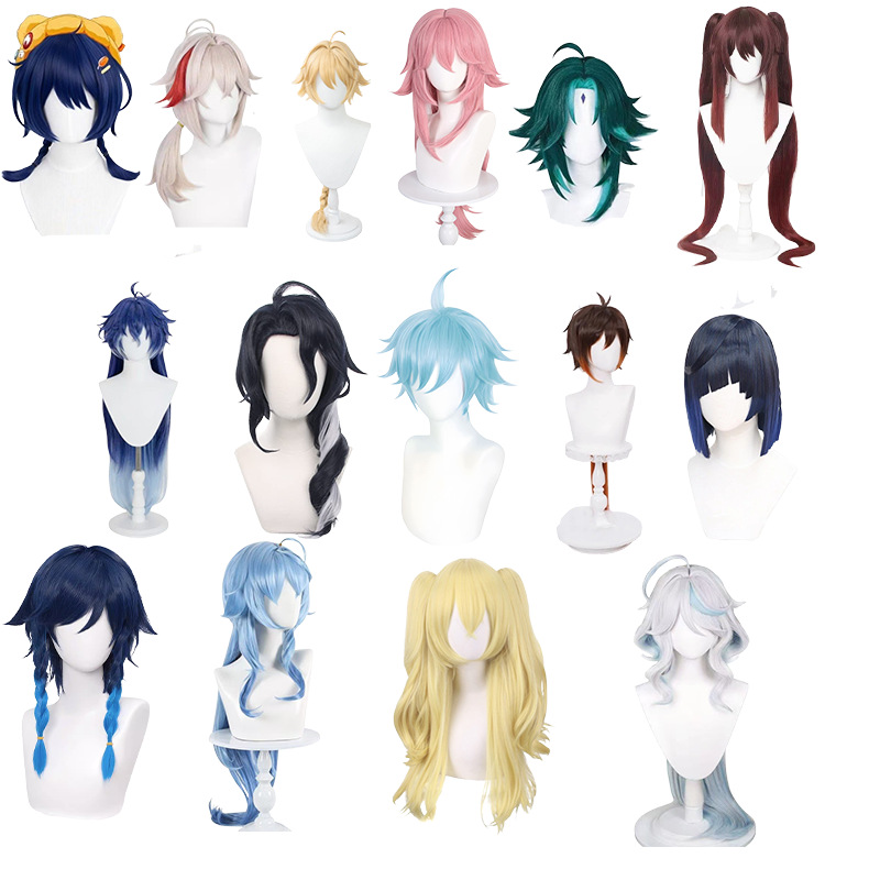 Silkhe Genshin Impact Cosplay Wig Venti Fischl Klee Naganuma Xisida Huo Wan Ye Cosplay Wig Fotografie QC de pe 1688 pe Qualit.ly