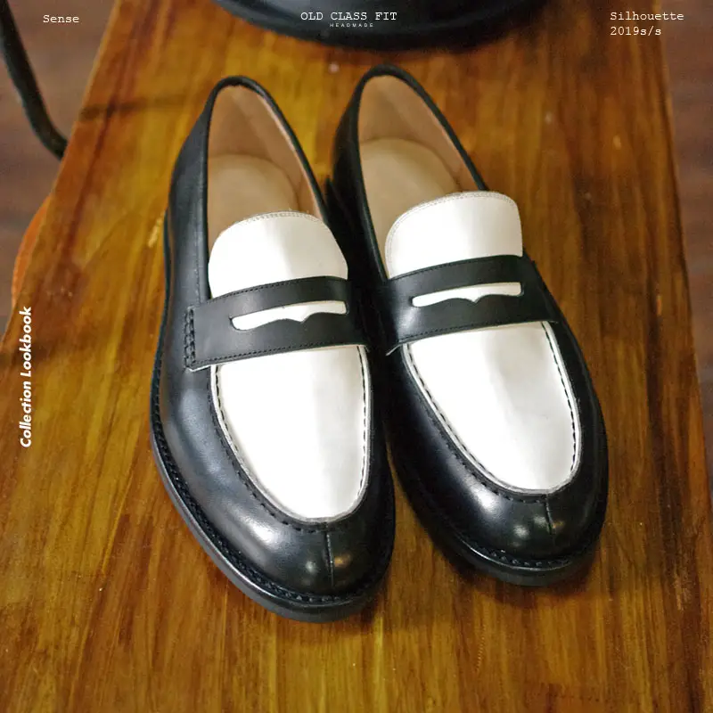 Oldclass Aviator Gentleman Casual Slip-On Ivy Style Color Block Fancy Loafer Leather Shoes Casual Shoes