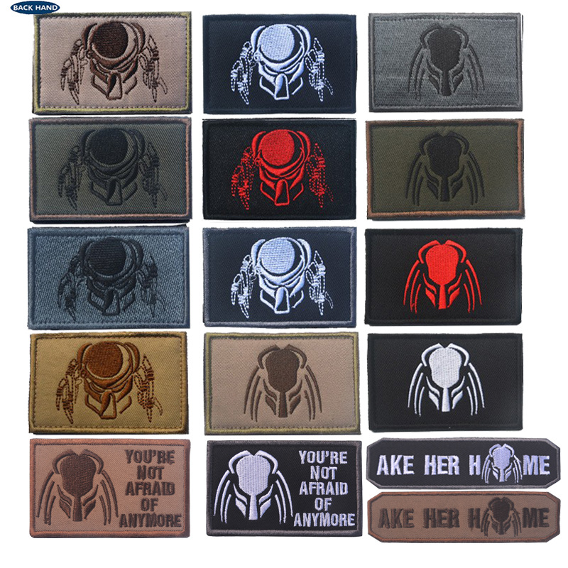 Haike Outdoor Cross-border Spot Predator Movie Badge Embroidered Armband Velcro Outdoor Backpack Sticker