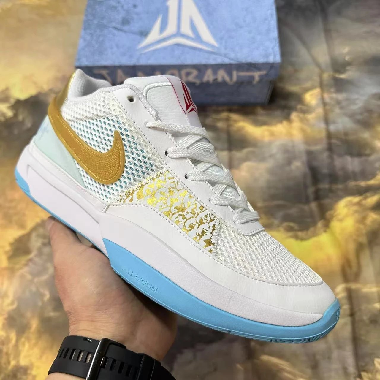 Chun Yuan Hs Market 200 Morant Built-in Air Cushion Low-top Shoes Sports Shoes Casual Shoes Basketball Shoes
