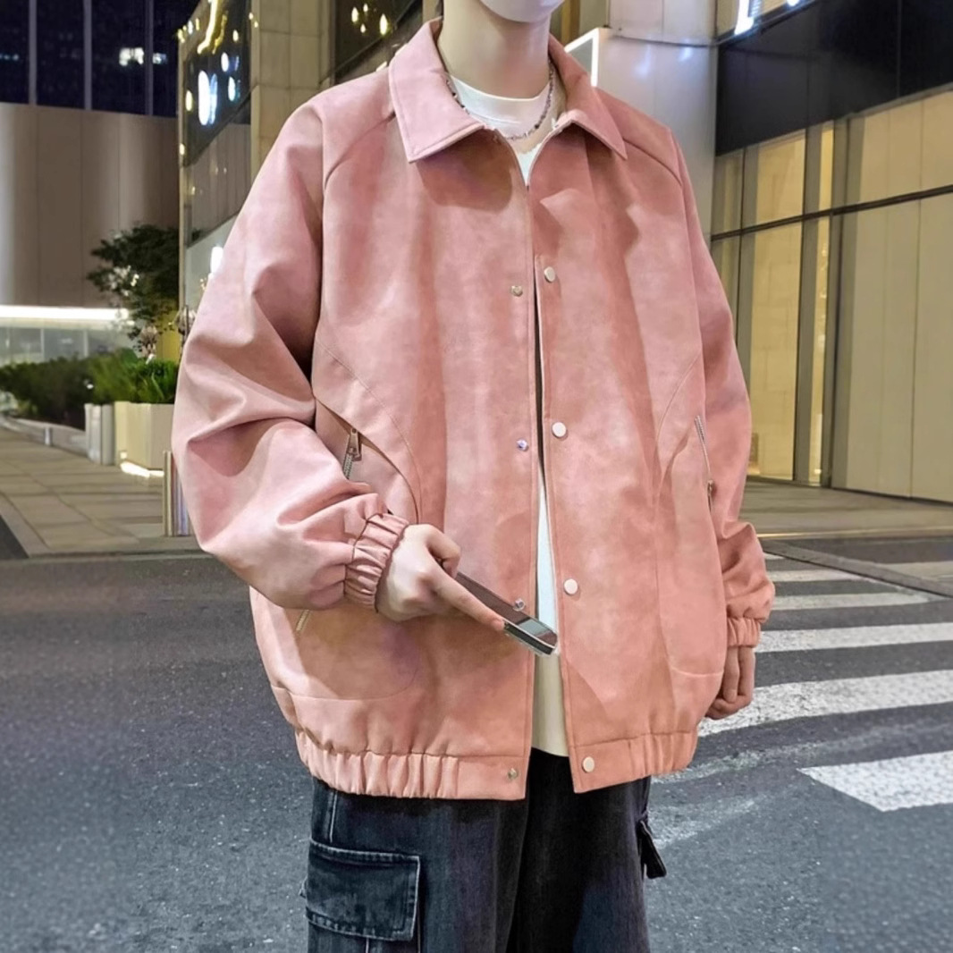 American Style Fashion Brand Laps Bomber Jacket Coat Men's Spring and Autumn New Loose Workwear Casual Men's Clothes