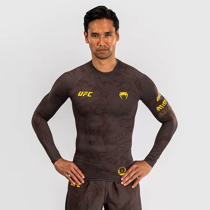 Venum Venom Ufc4.0 Fighting Zhou Men Bodysuit Sports Long sleeves Boxing Fitness Training Running Tops