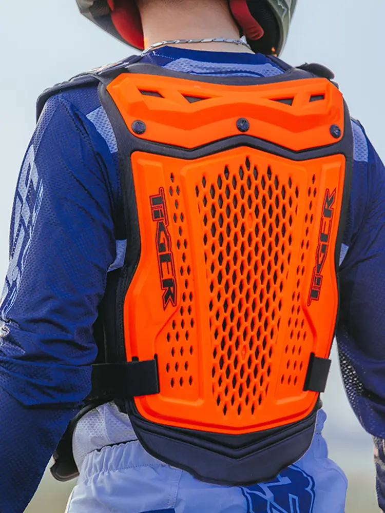 Tr Tiger Off-Road Motorcycle Cycling Armor Anti-Fall Protective Gear Breathable Anti-Puncture Trail Rally Rib Protection Chest Armor for Men