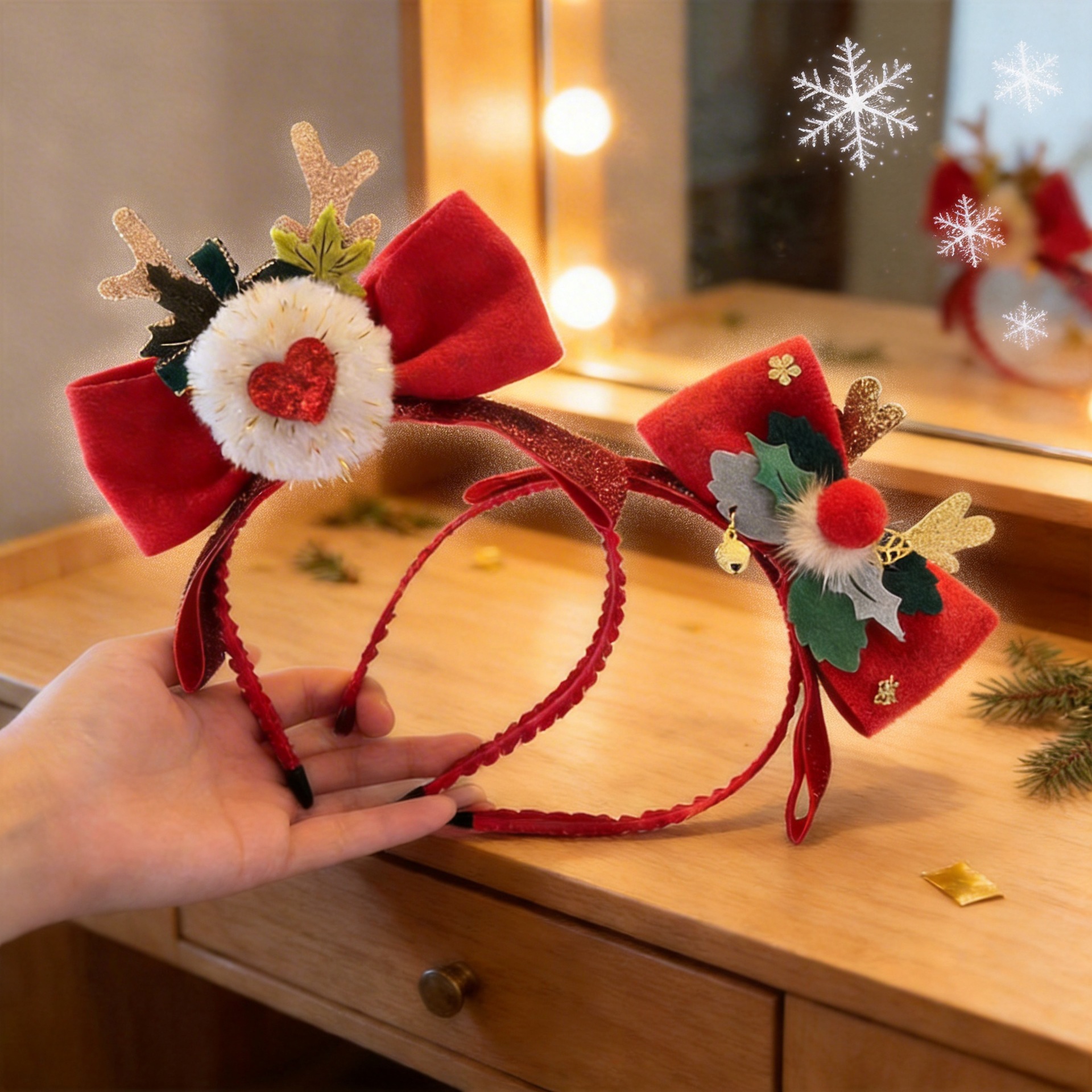 Christmas hairband children's headdress Super fairy antler hairpin all-match performance decorations girl headband wholesale
