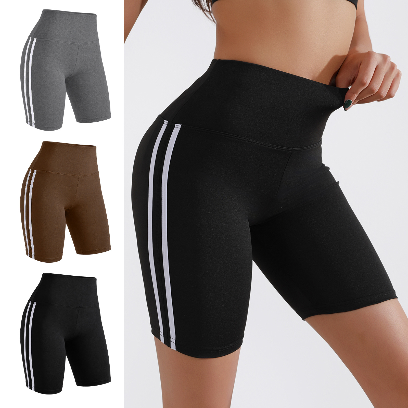 Zeriluna Fitness Shorts with High Waist and Tummy Control Design, Comfortable Material, Skin-Friendly and Breathable Fitness Pants