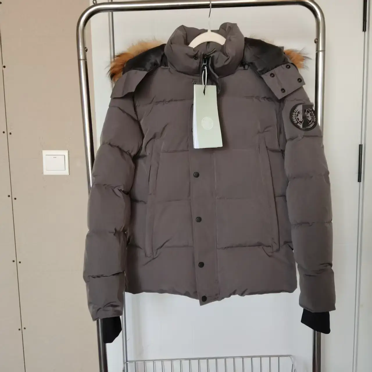 Canada In-Stock New High-End Foreign Trade Large Pocket Unisex Thickened Hooded Warm Windproof down Jacket Coat