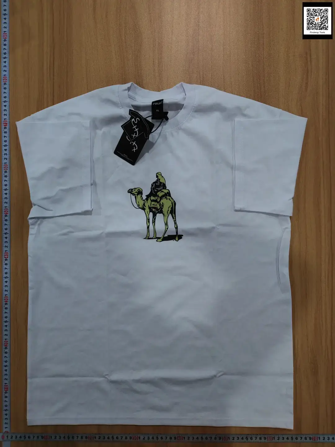 Camel print American retro short-sleeved T-shirt men's summer loose trendy loose heavy 260g top half-sleeved shirt