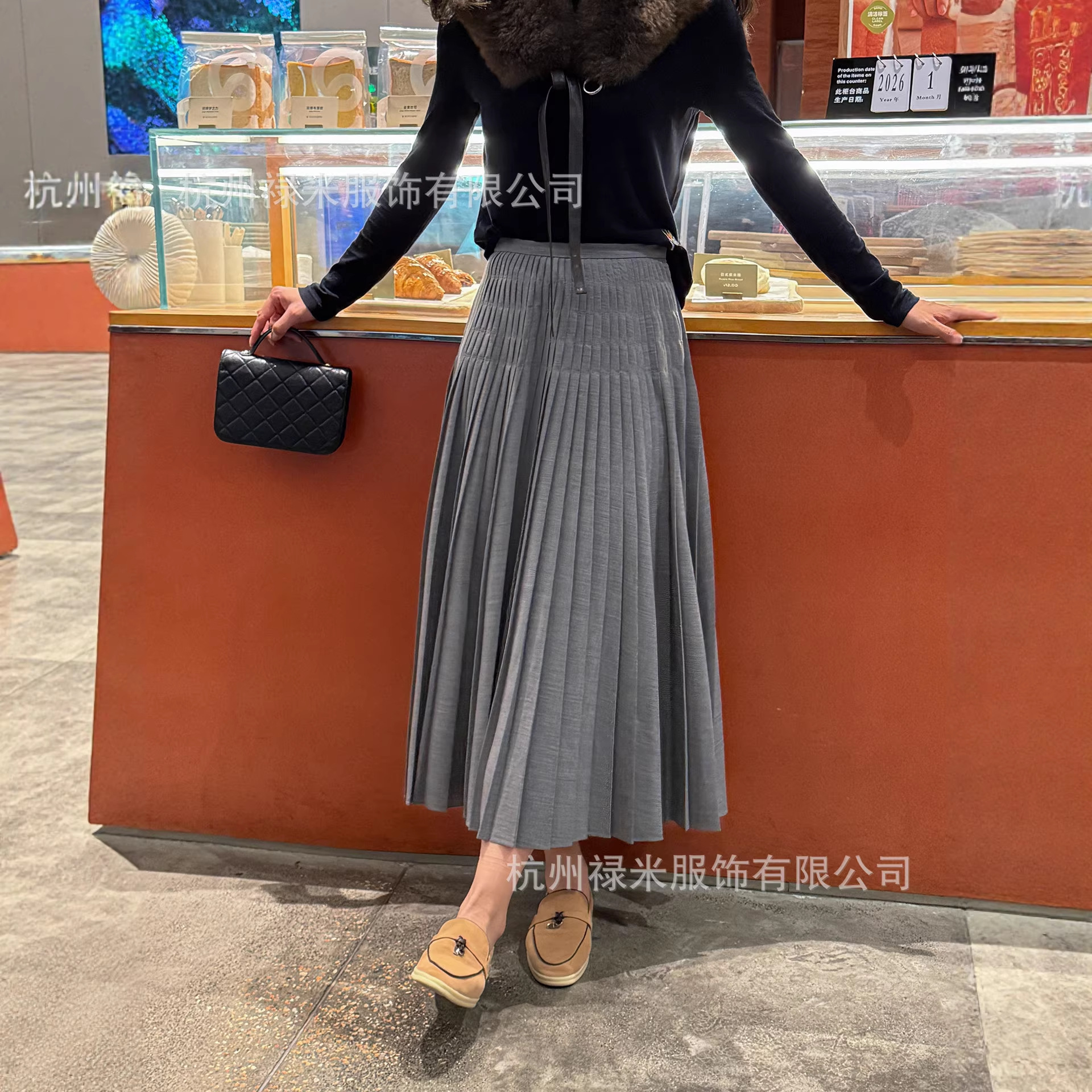 Original Version in Stock, Wow~ My Old Friend B Got This Pleated Skirt! the Pleated Long Skirt Is so Beautiful, Available for Dropshipping