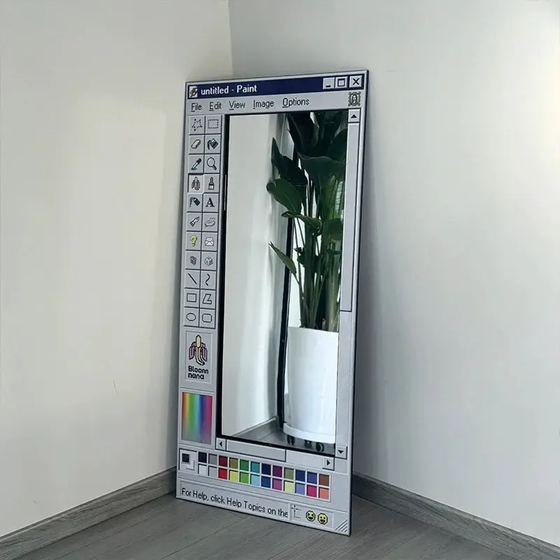 复古Windows画板镜子