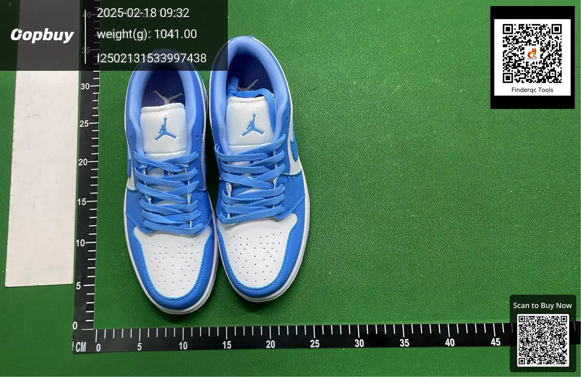 Jordan 1 Low White University Blue