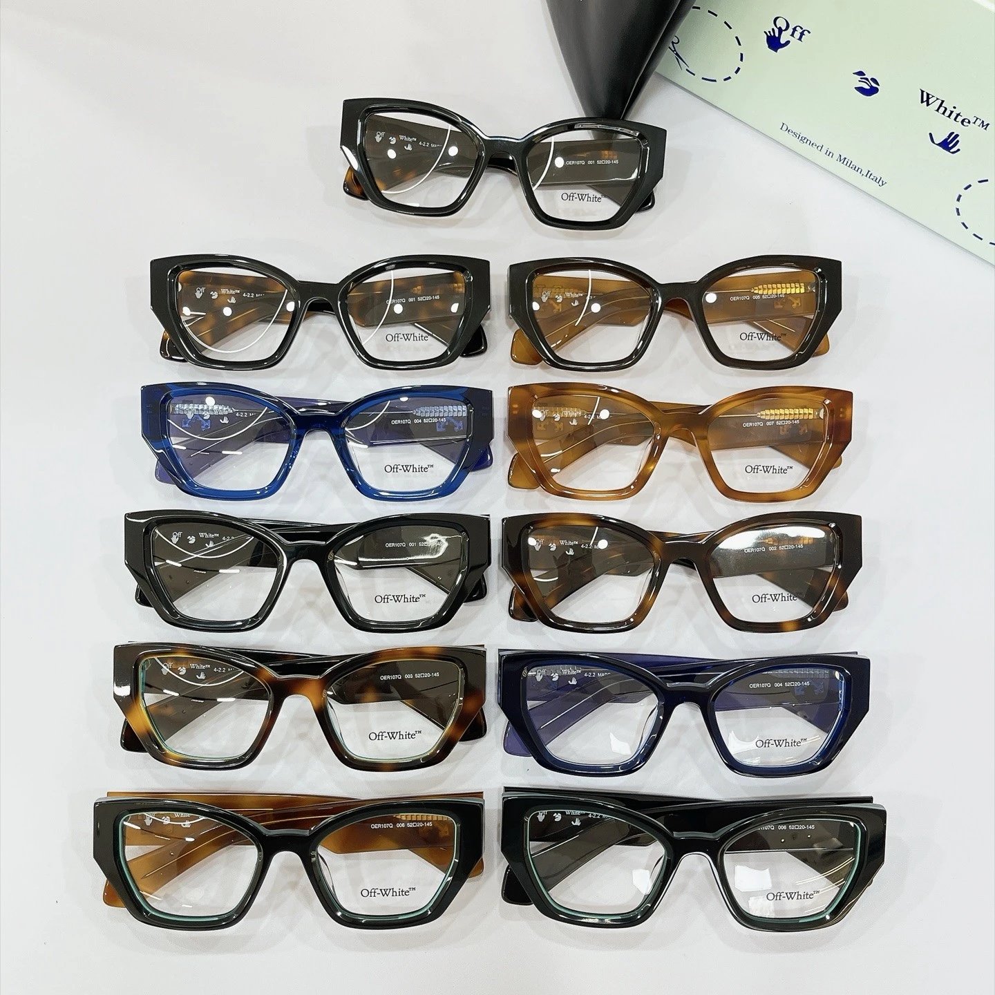 《原单》 OFF WHITE新款眼镜👓平光镜🍂🍂🍂MODEL:OER107Q🍂🍂🍂SIZE:52口20-145🍂🍂🍂