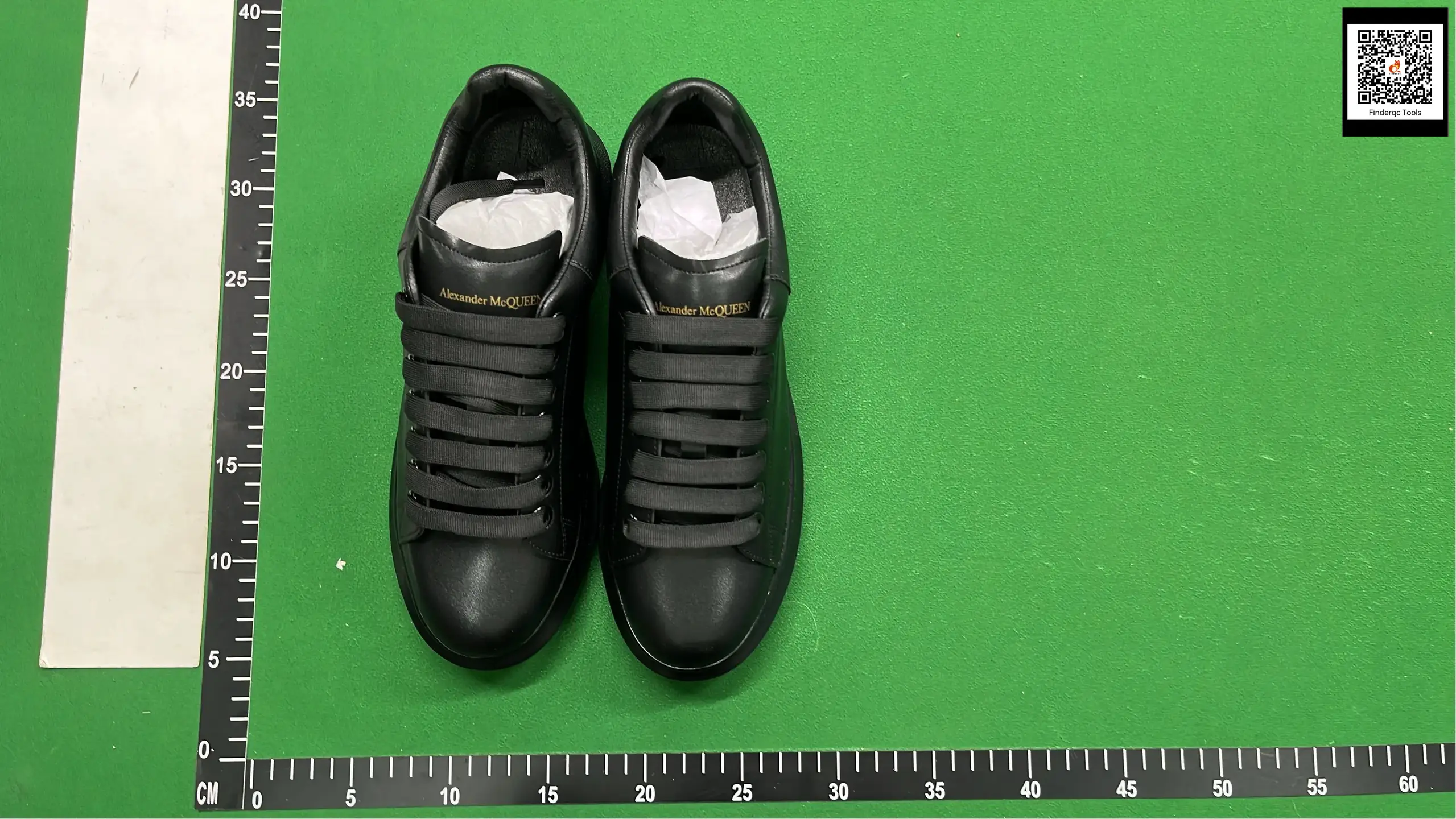 Alexander McQueen black leather sneakers