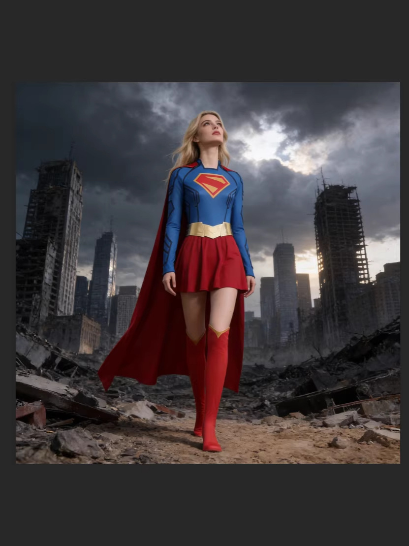Yi Meng Halloween Cosplay European and American Movies Super Girl Superhero Anime Costume