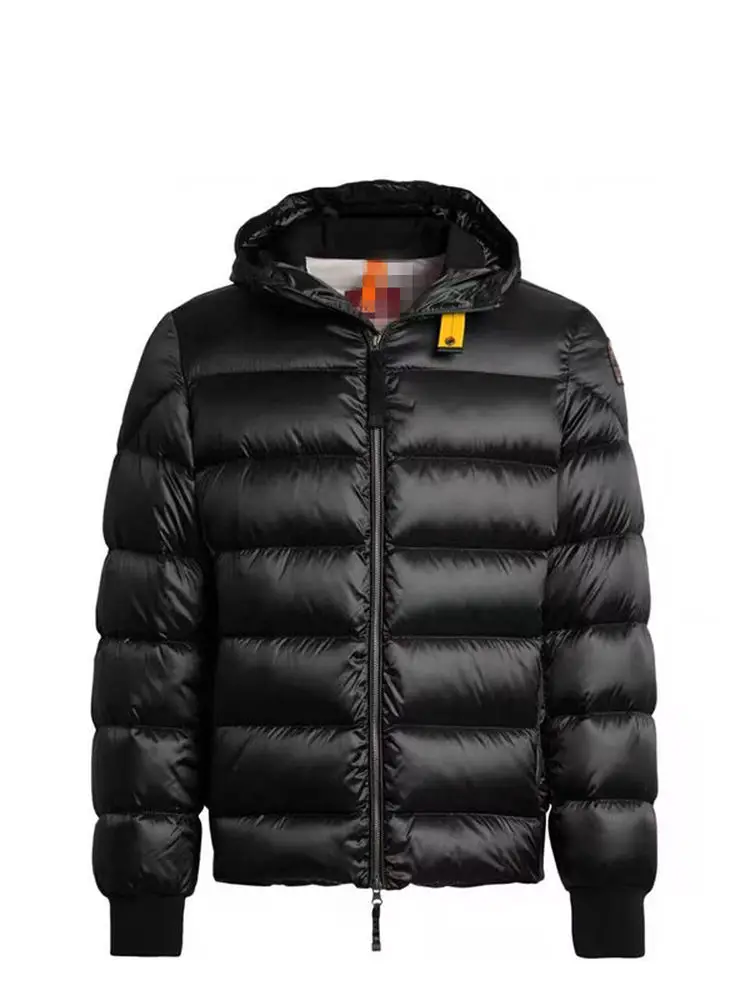 25 Winter New Men's Hooded Thickened Short White Duck down Quilted down Jacket Windproof Warm Coat Trendy