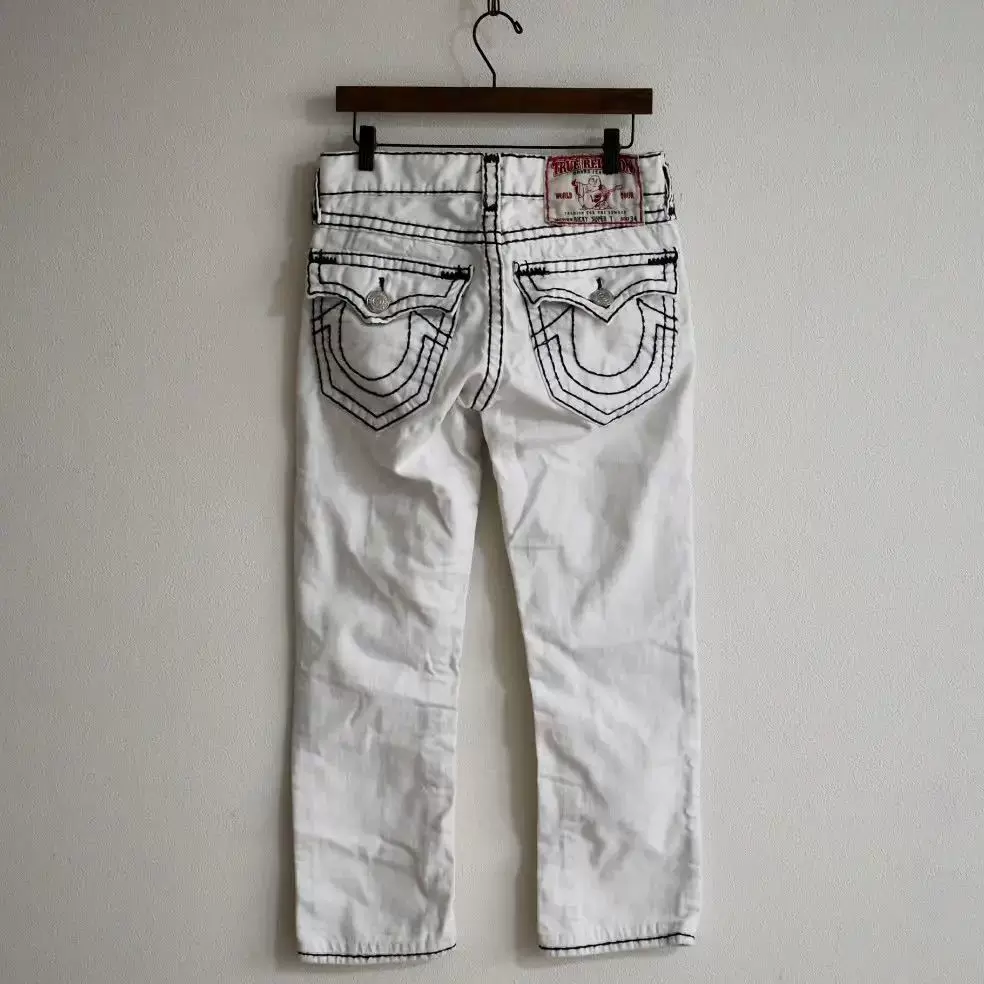 Harajuku Vintage Y2K White Jeans Mens and Womens Gothic Punk
