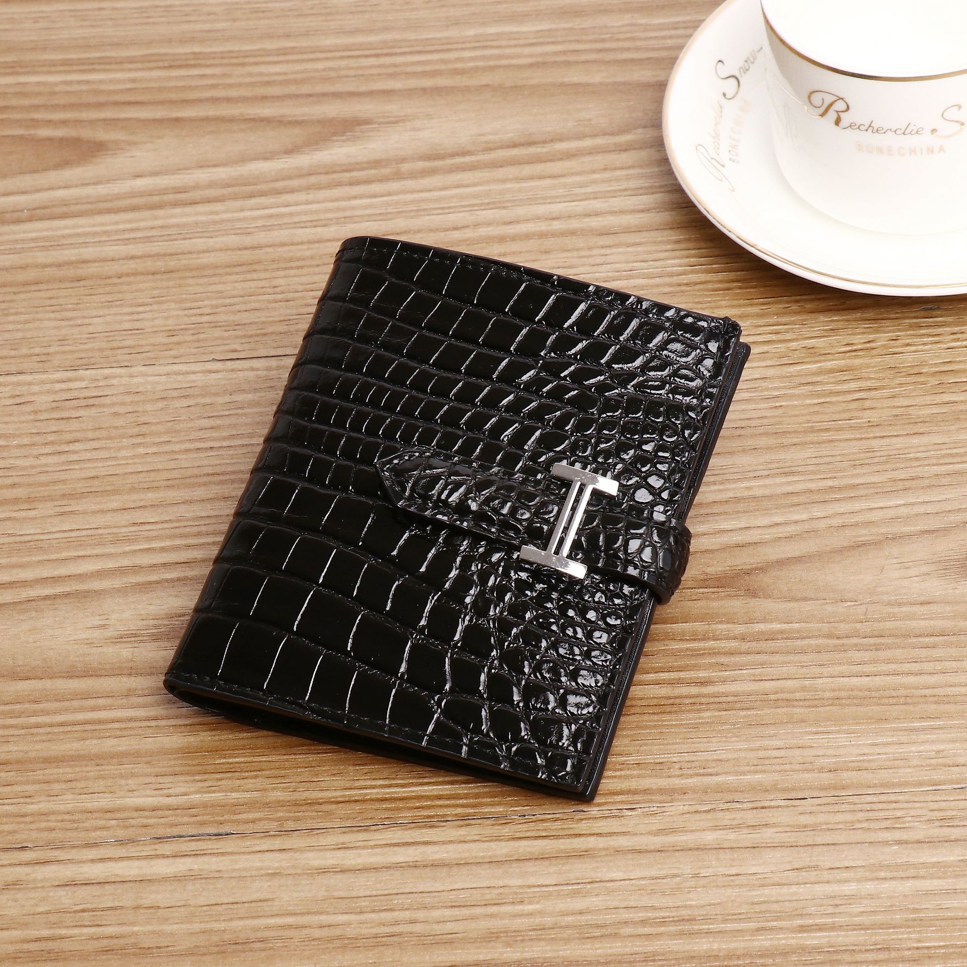 New Crocodile Belly Pattern Men's and Women's Suit Clip Suit Bag Multifunctional Wallet Women's Small Wallet Multi-Card Trendy Factory