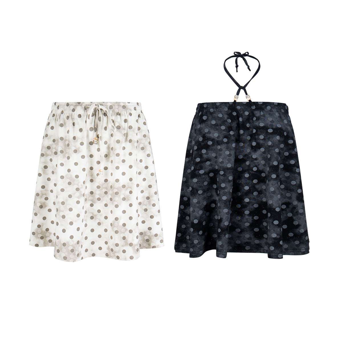 Unbdns Japanese-Style High-End Skirt with Versatile Design, Halter Neck Tank Top, Floral Mid-Length Skirt for Women in Summer