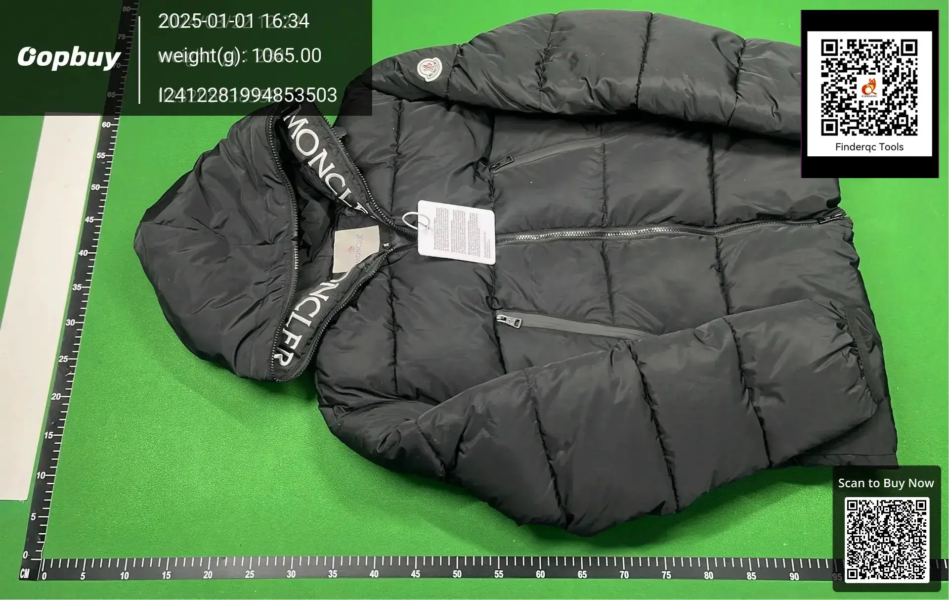 Moncler Black Puffer Jacket