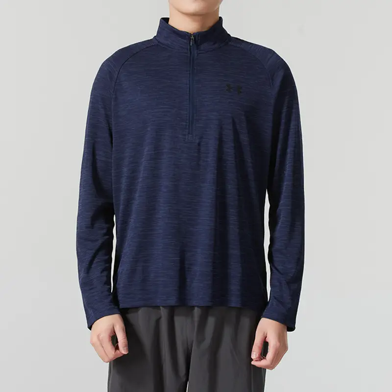 Under Armor Ua Official Half-Zip Training Long sleeves T-Shirt 2024 Autum New arrival Men's Sports Pullover 1382797