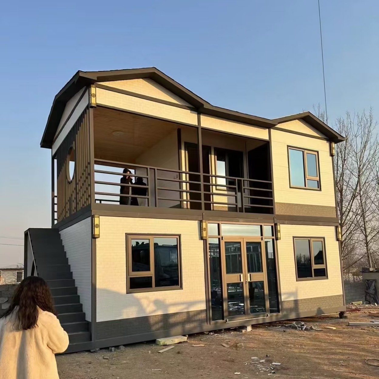Integrated House, Mobile Office, Light Steel Plate Outdoor Prefabricated Temporary Villa, Habitable Container Mobile House QC photo from 1688 on Qualit.ly