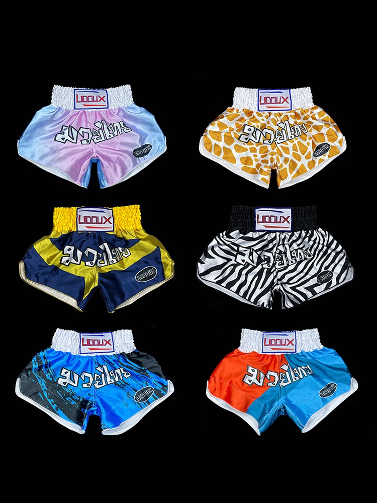 Muay Thai Shorts, Sanda Fighting, Free Fighting Competition, Adult Men's and Women's Shorts, Children's Boxing Training Clothes Foto QC de TAOBAO na Qualit.ly