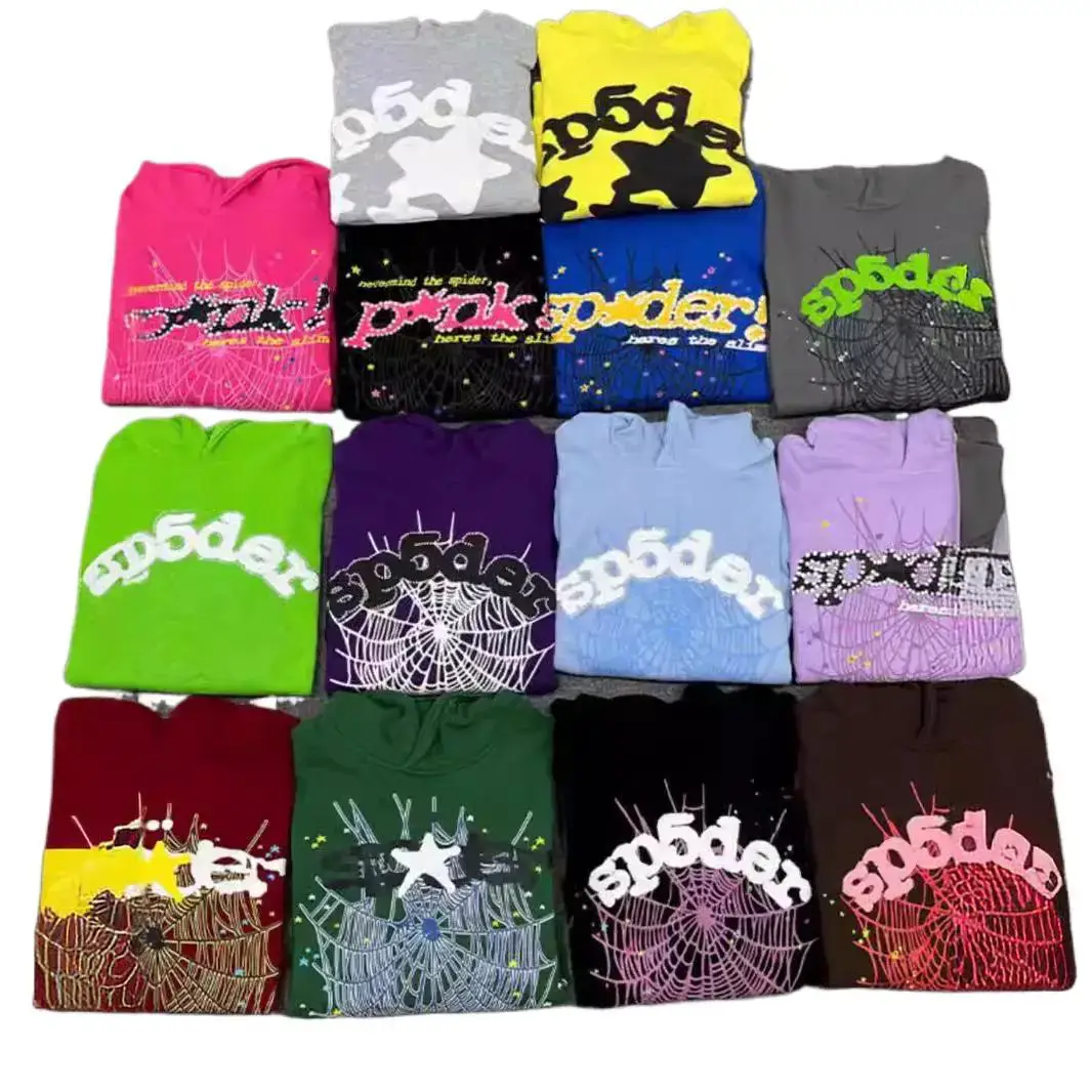 Amazon Aliexpress Amazon Supply European and American Trendy Brand Spider Web Hip-Hop Singer Letter Print Hoodie