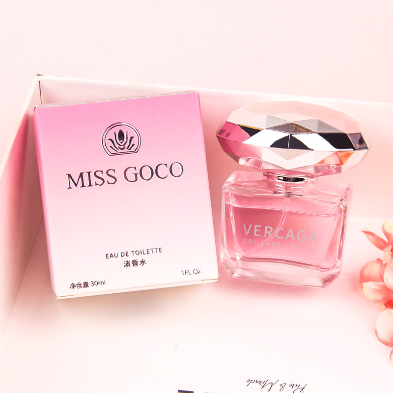 Tiktok Trending Pink Diamond Crystal Diamond Women's Perfume, Floral and Fruity, Long-Lasting Light Fragrance, Fresh Scent, Suitable for Women and Students, Popular among Influencers