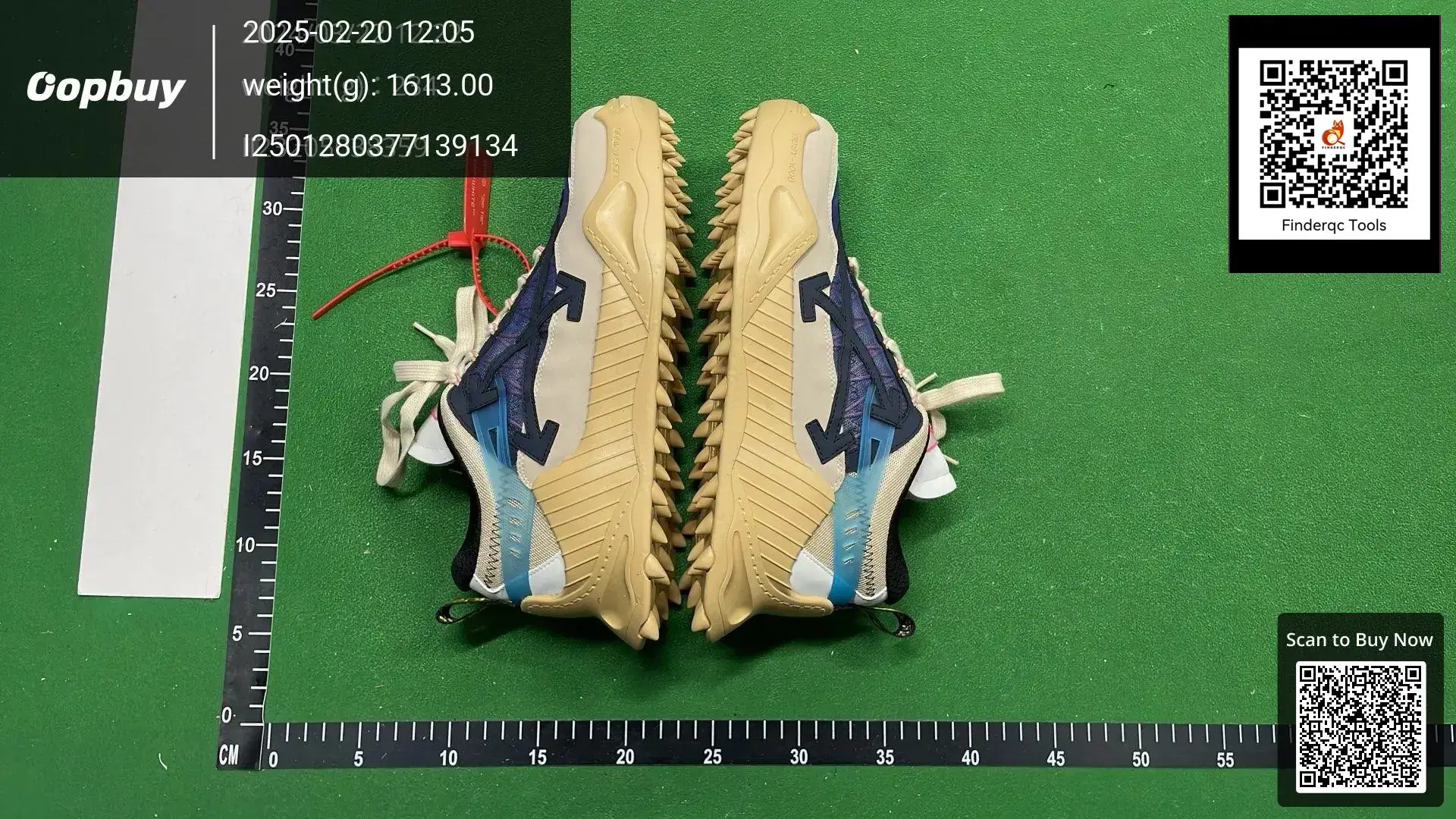 OFF Co-brand Casual Shoes Shock Absorption Thick Sole Lovers Shoes Color Matching Arrow Dad Shoes WHITE Leather Fashion Women's Shoes