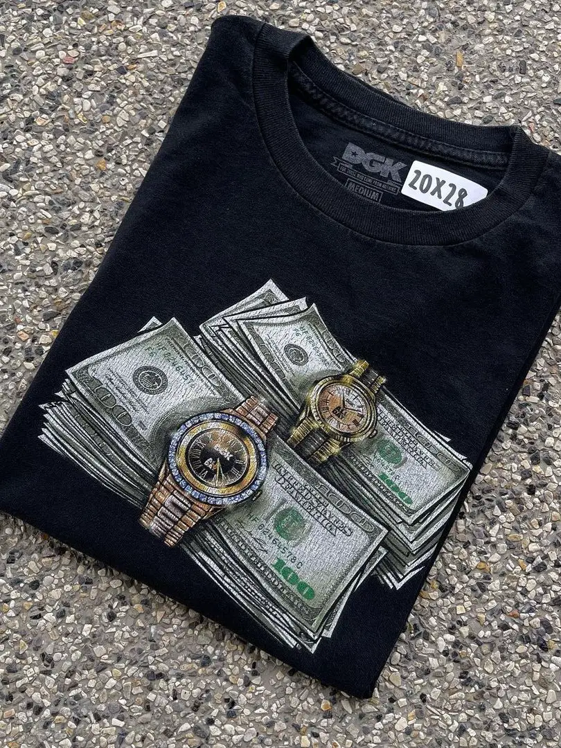 National Trend American Street Style Niche Design Short-Sleeve T-Shirt for Men and Women, Couple Style Top, Oversized Loose Fit, Versatile