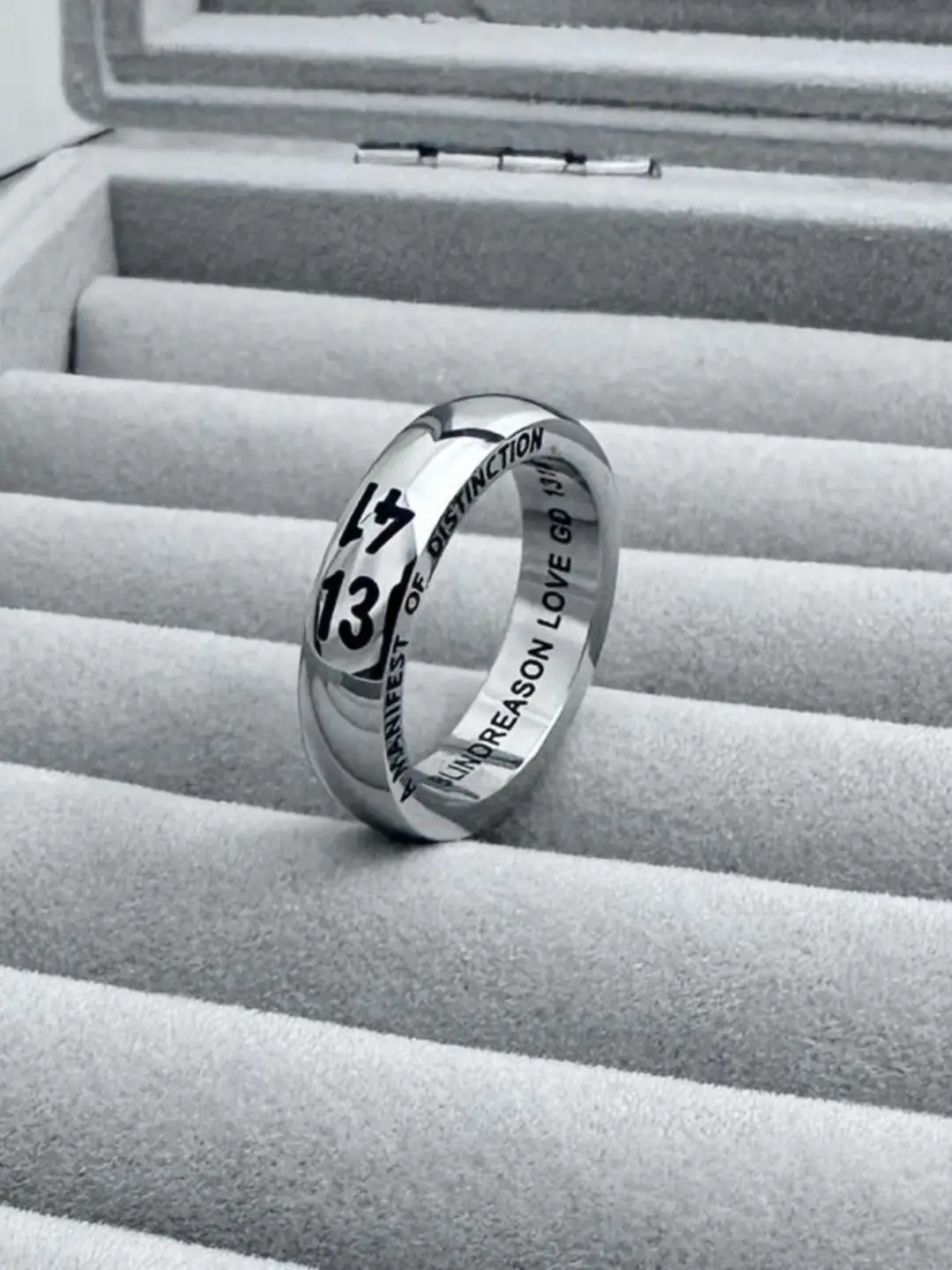 Korean Style Trendy Minimalist Men's Ring Gd G-Dragon Same Style Couple Ring Plain Non-Fading Personalized Tail Ring for Women