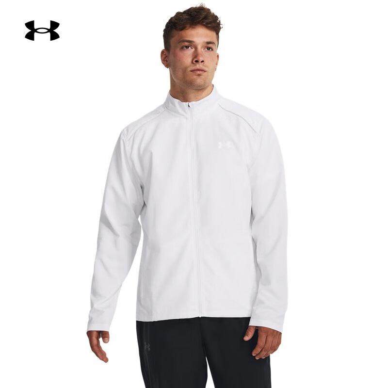 Under Armor Men's Jacket Summer White Outdoor Running Training Top Casual Commuting Woven Jacket Foto QC de TAOBAO na Qualit.ly