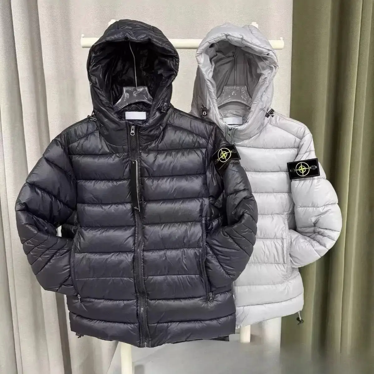 Trendy Zipper Hooded Jacket Cotton Jacket for Men and Women