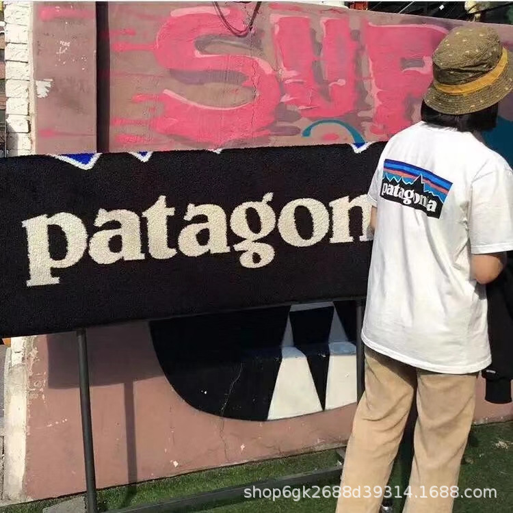 Han Chao ins Same Style Mountain Bata Letter Printed T-shirt BF Style All-match Men and Women Couple Simple Loose Short Sleeve