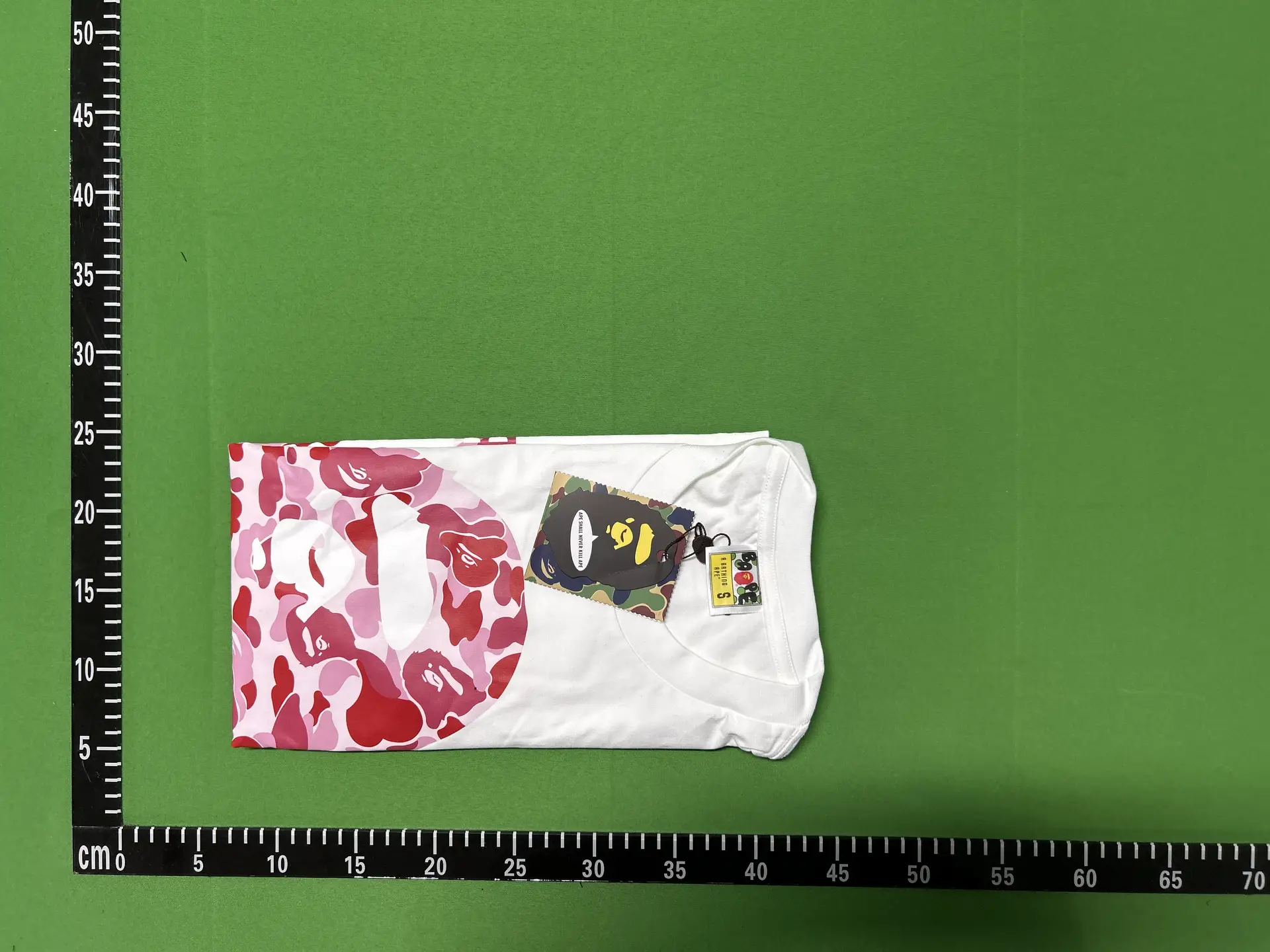 A BATHING APE® ABC CAMO COLLEGE TEE