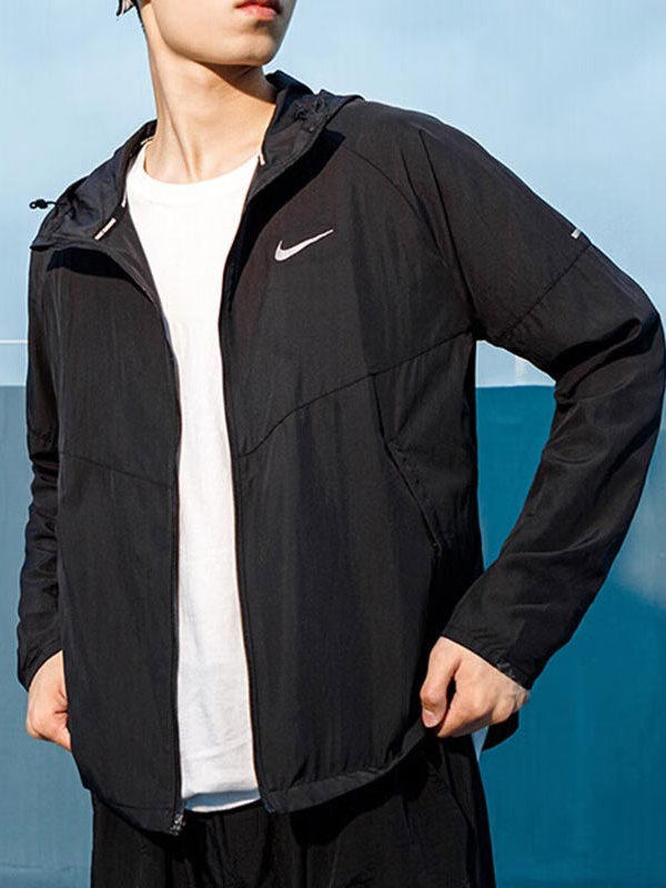 Nike Nike Woven Hooded Jacket Men's Official New Jacket Authentic Men's Running Clothing Fitness Sportswear