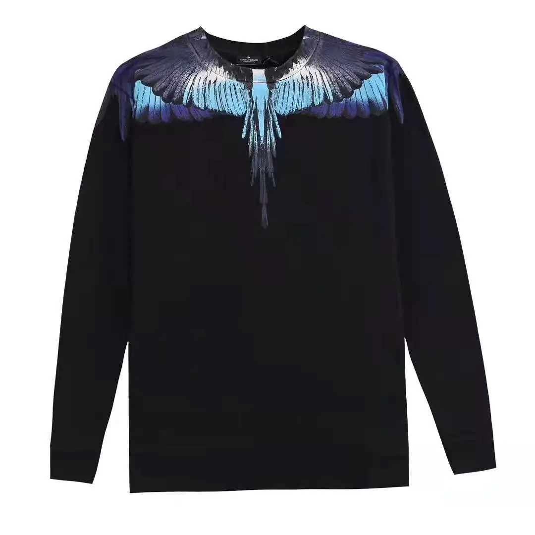 Tide authentic Marcelo Burlon Marcelo Burlon MB wings round neck sweater long sleeve cotton fall and winter tide